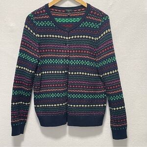 Talbots Colorful Striped Cardigan